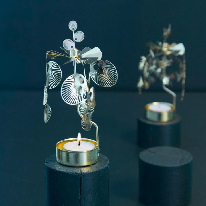Sun draaiende waxinelichthouder, Goud Pluto Design