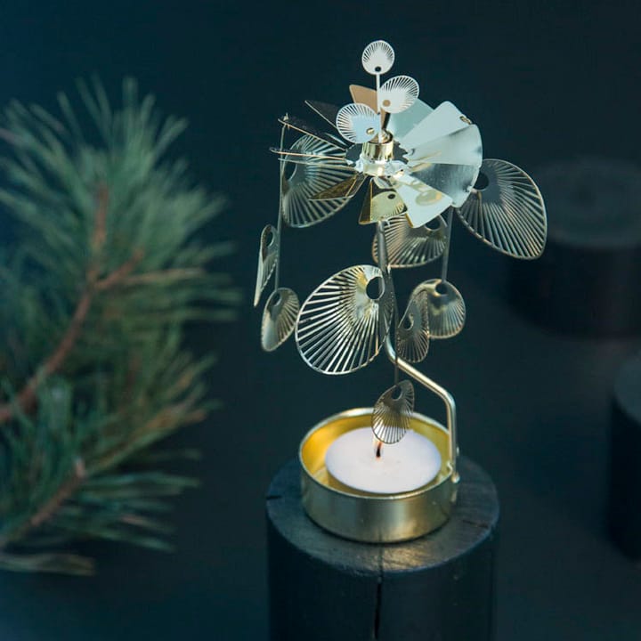 Sun draaiende waxinelichthouder, Goud Pluto Design