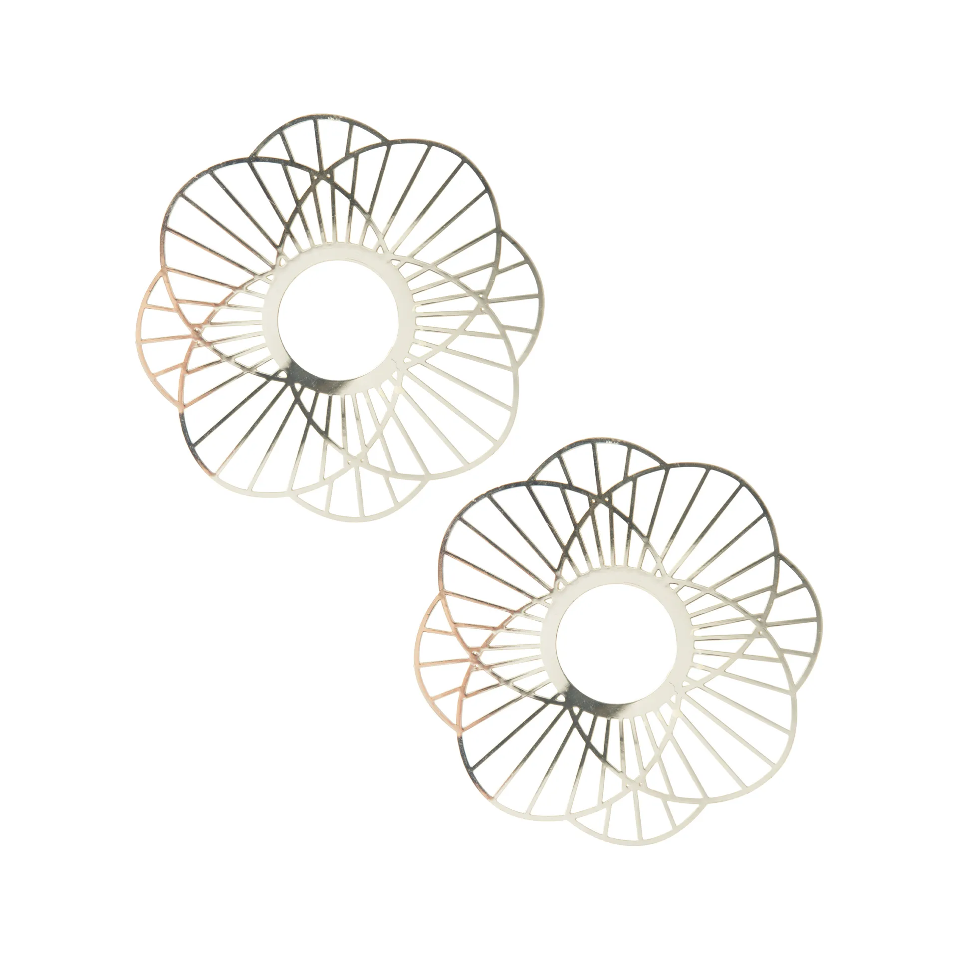 Sun kaarsenmanchet 2-pack, Goud Pluto Design