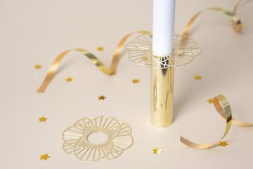 Sun kaarsenmanchet 2-pack - Goud - Pluto Design