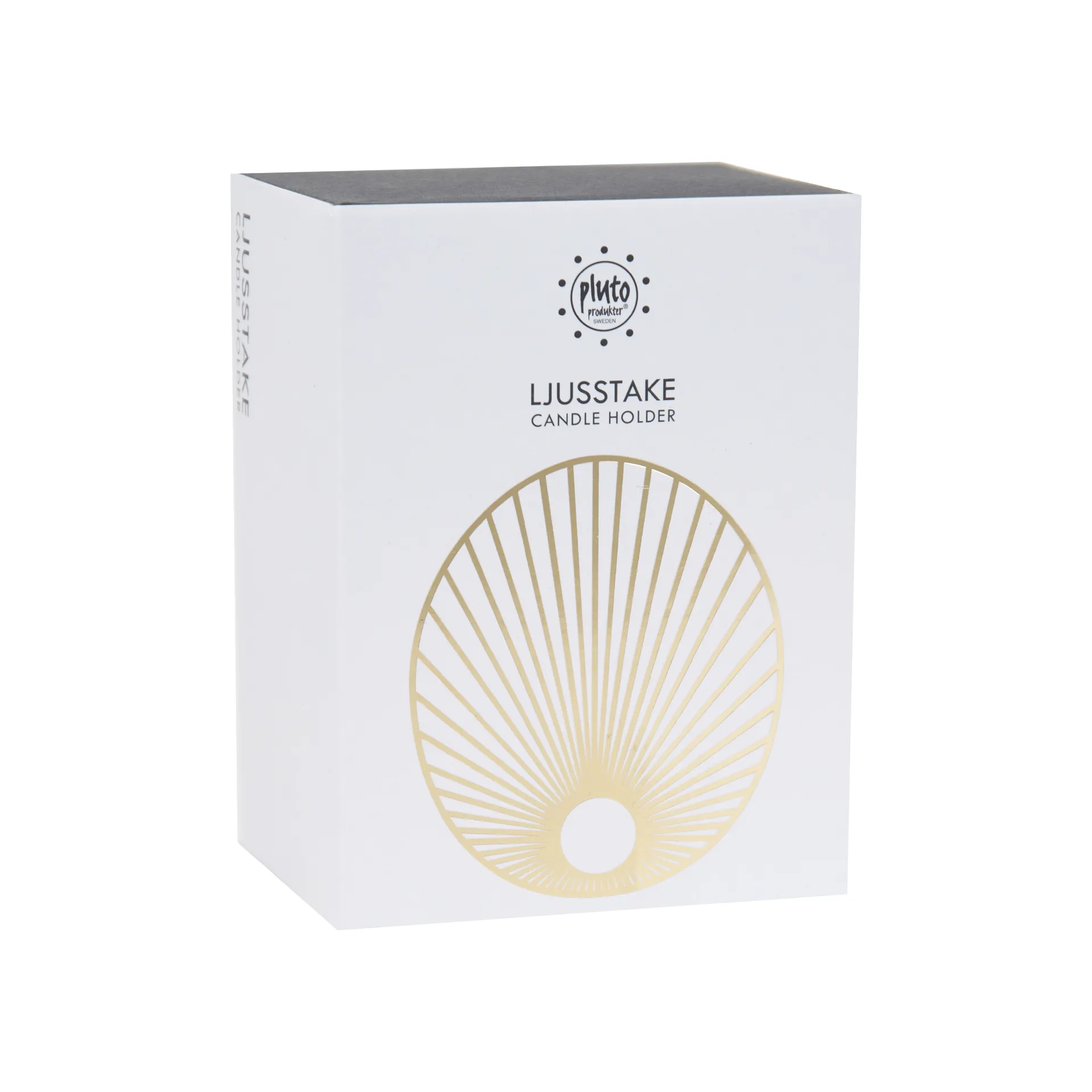 Sun kandelaar groot 9 cm, Goud Pluto Design