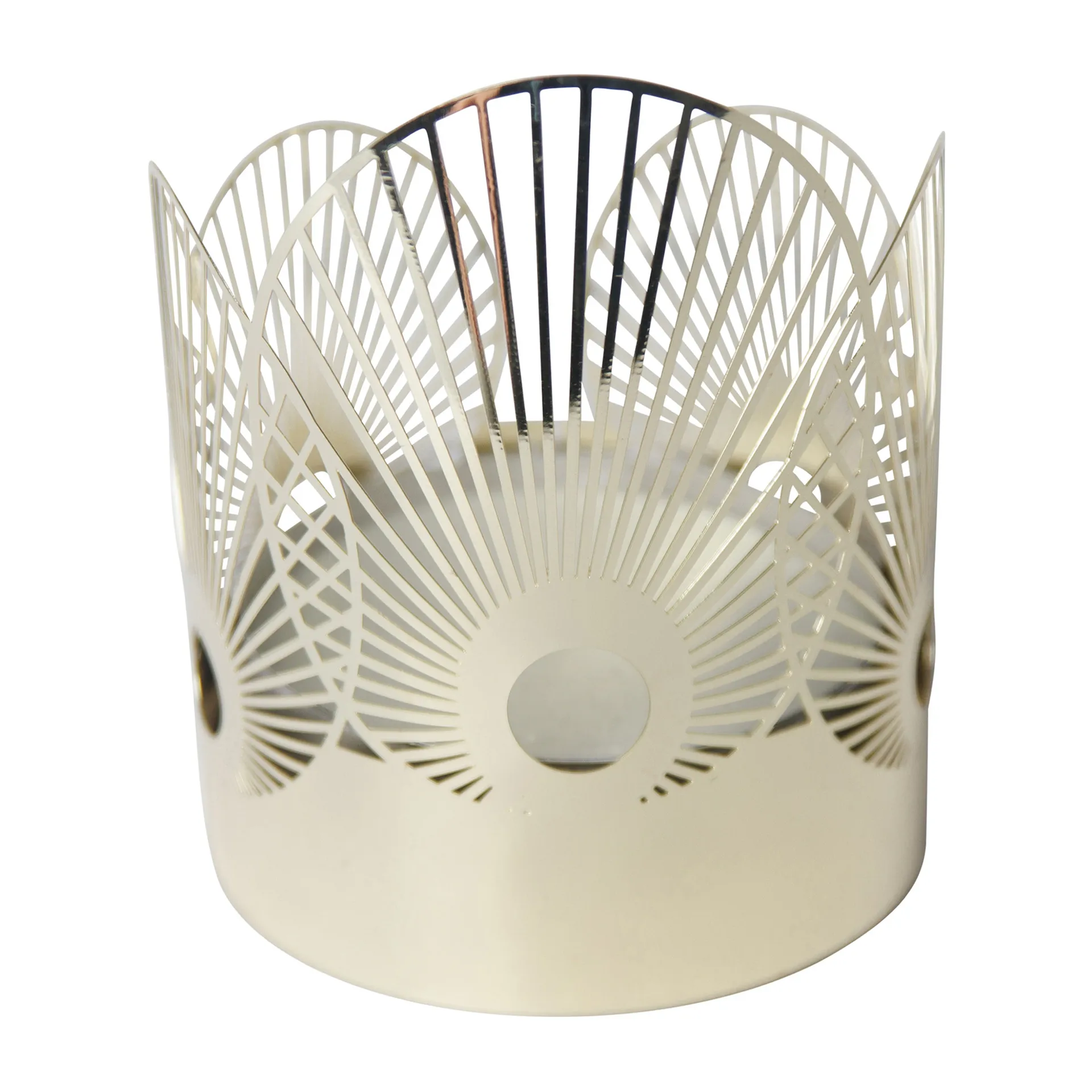 Sun waxinelichtjeshouder medium Ø6,5 cm, Goud Pluto Design