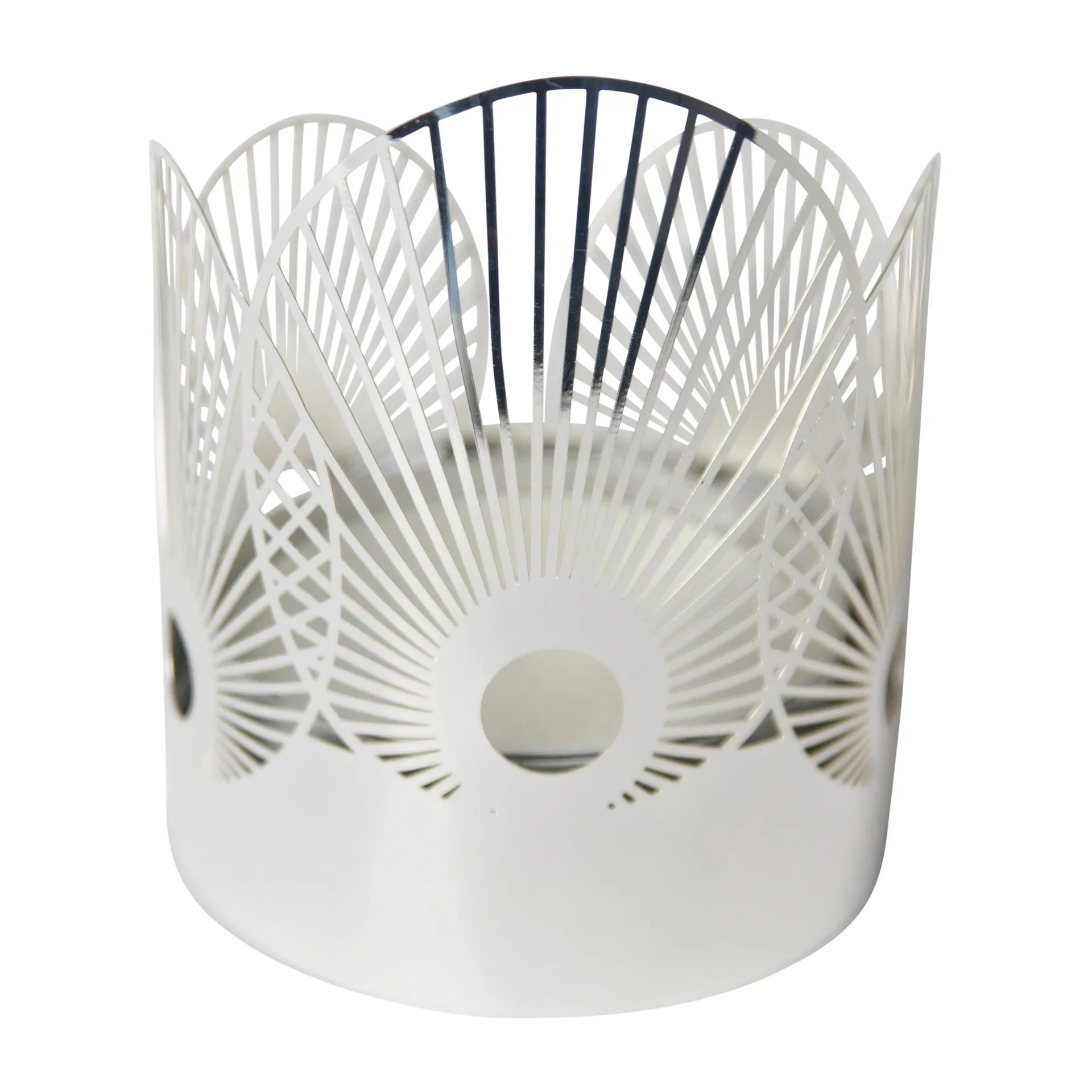 Sun waxinelichtjeshouder medium Ø6,5 cm, Zilver Pluto Design