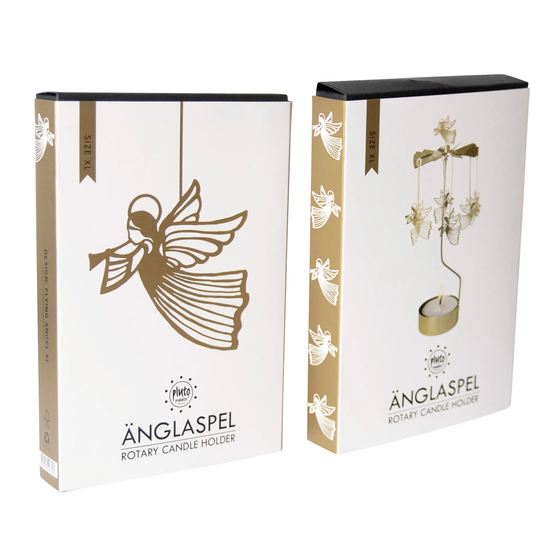 Swedish Angel klokkenspel XL goud, Engelen Pluto Design