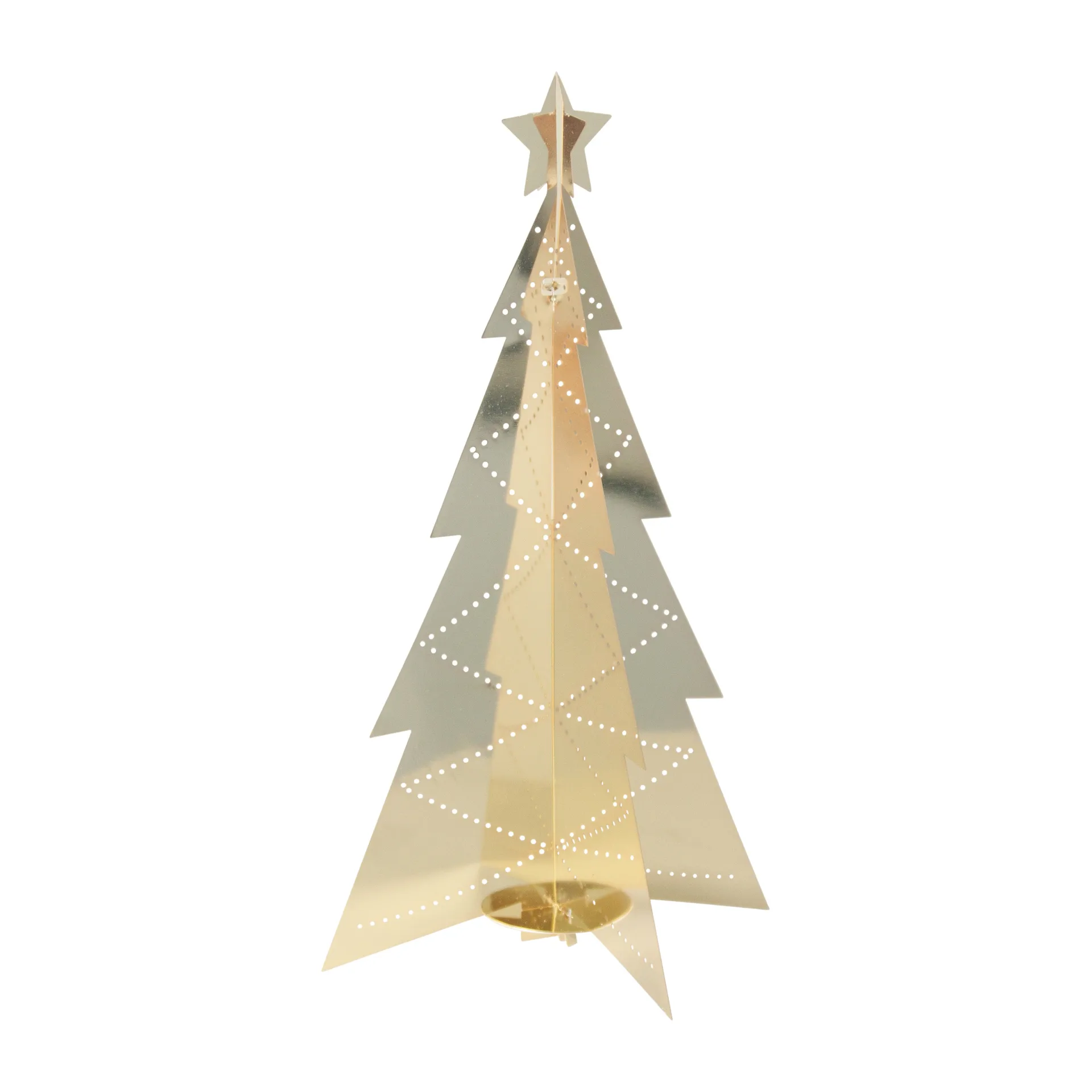 Tafelkerstboom groot 19 cm, Goud Pluto Design