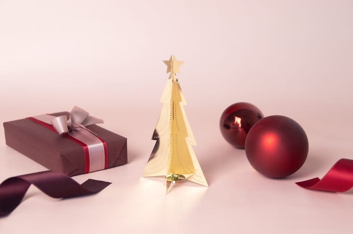 Tafelkerstboom klein 12 cm, Goud Pluto Design