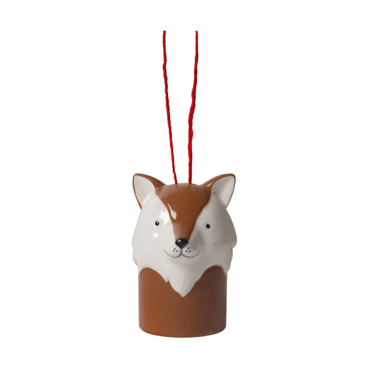 Vos kerstboomhanger - Wit-bruin - Pluto Design