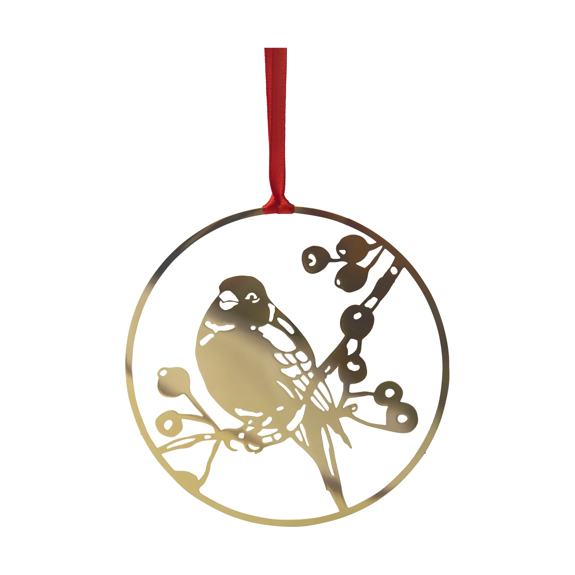 Winter Bird L kersthanger, Goudkleurig Pluto Design