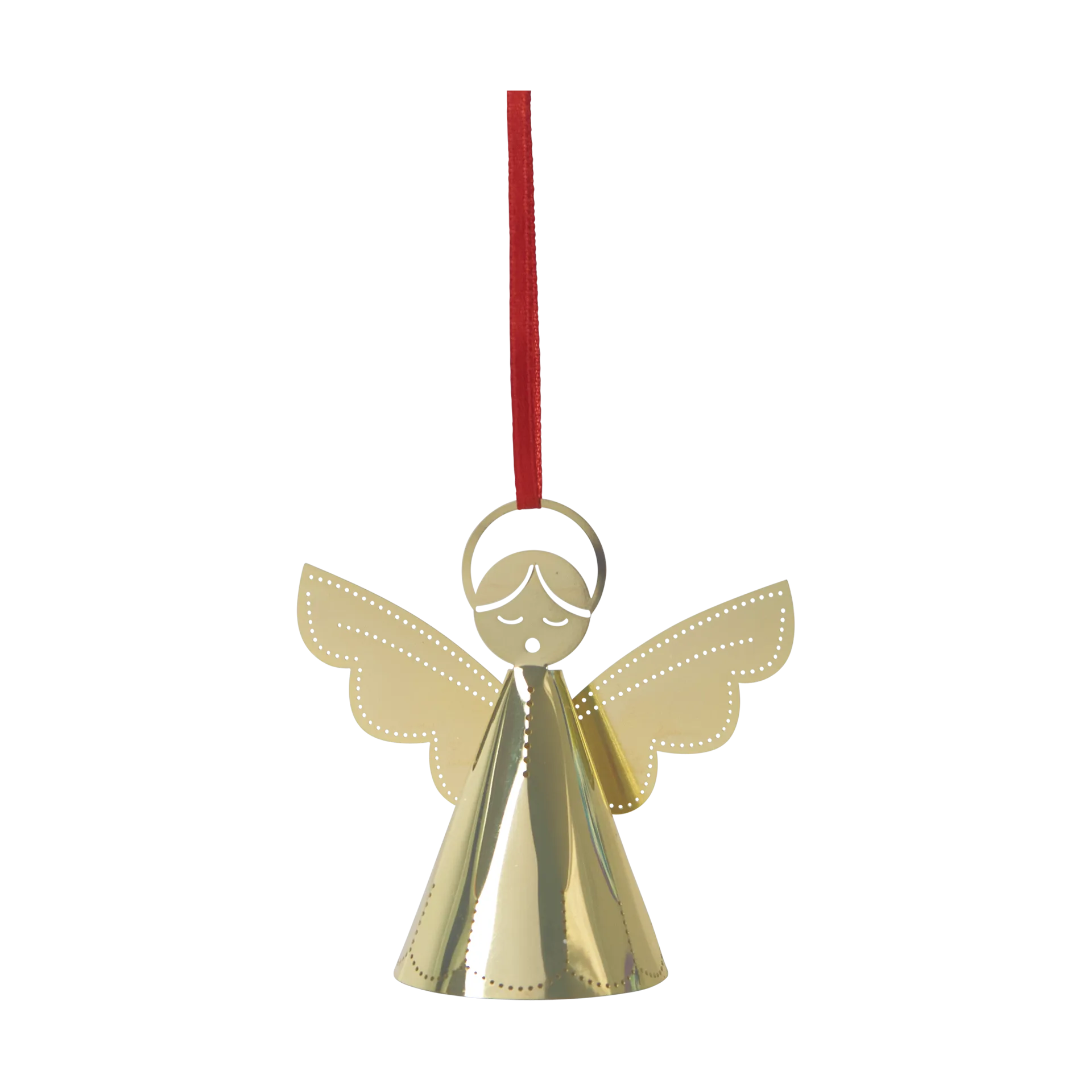 Zingende engel kerstboomhanger, Goud Pluto Design