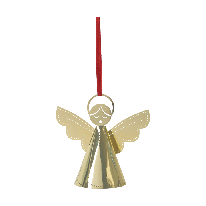 Zingende engel kerstboomhanger, Goud Pluto Design