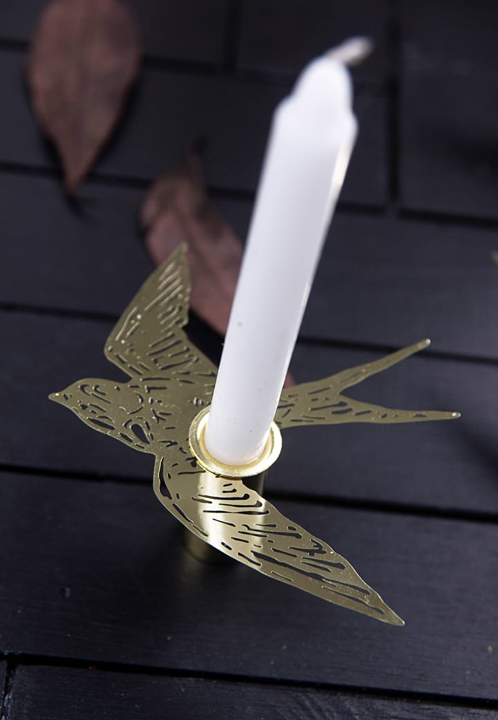 Zwaluwen kandelaar, Goud Pluto Design