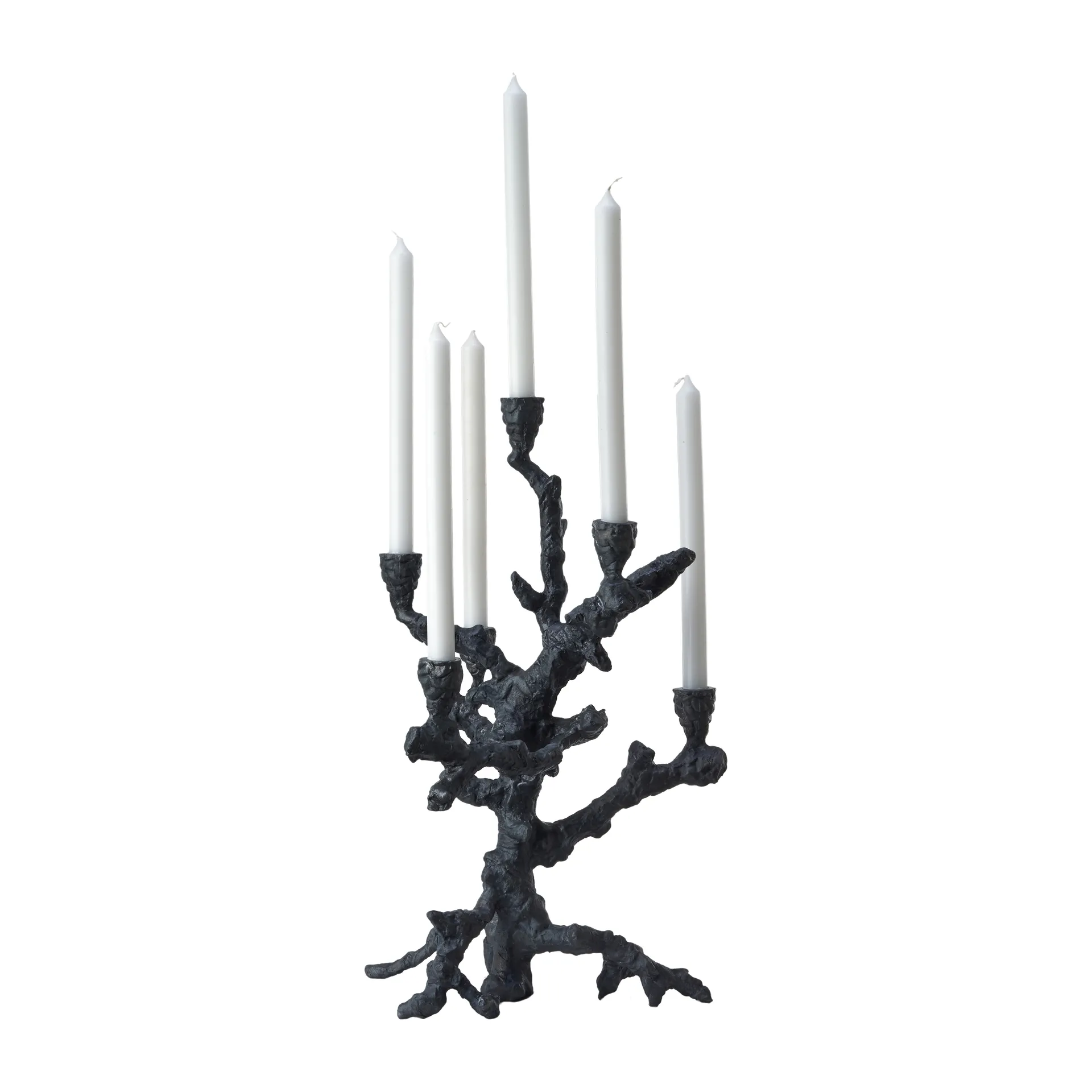 Apple tree kandelaar L 53 cm, Donkergrijs POLSPOTTEN