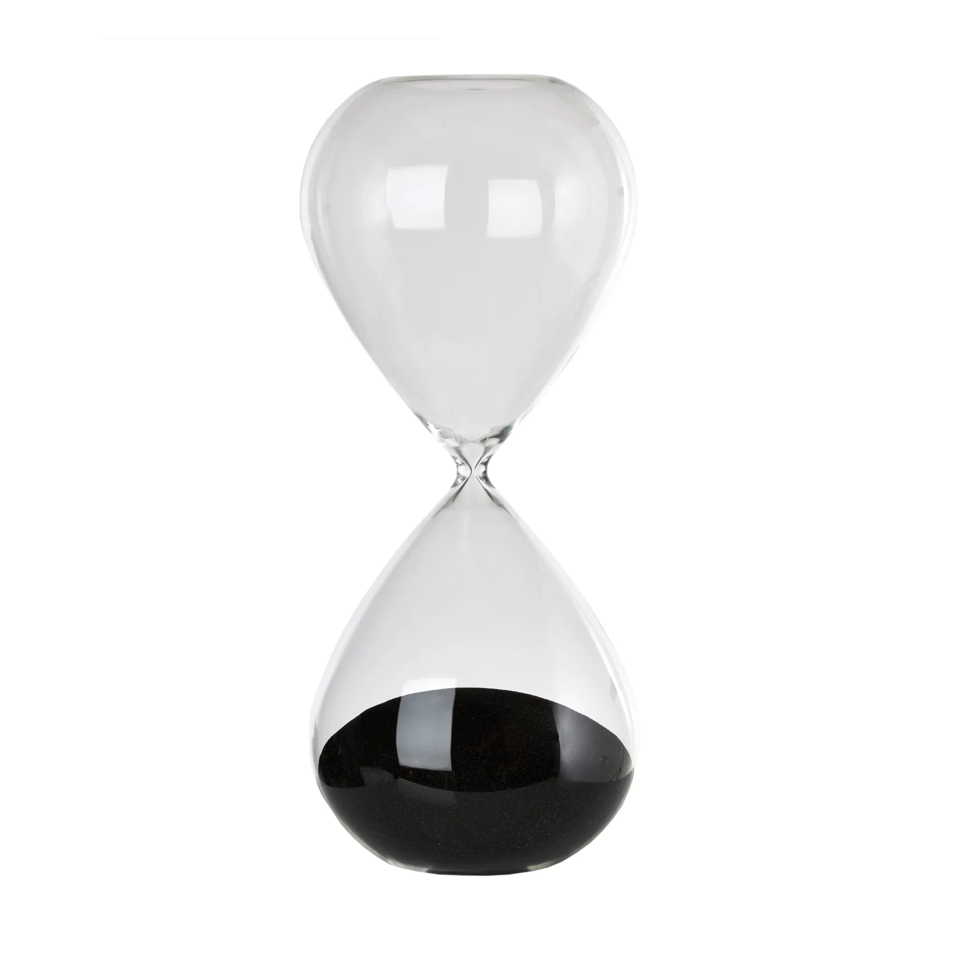 Ball zandloper L 38 cm, Zwart POLSPOTTEN