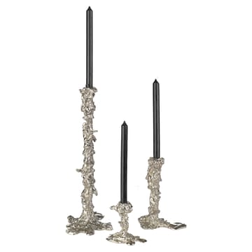 Drip kandelaar L 25 cm - Zilver - POLSPOTTEN