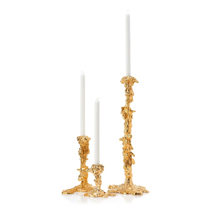 Drip kandelaar S 14 cm, Goud POLSPOTTEN