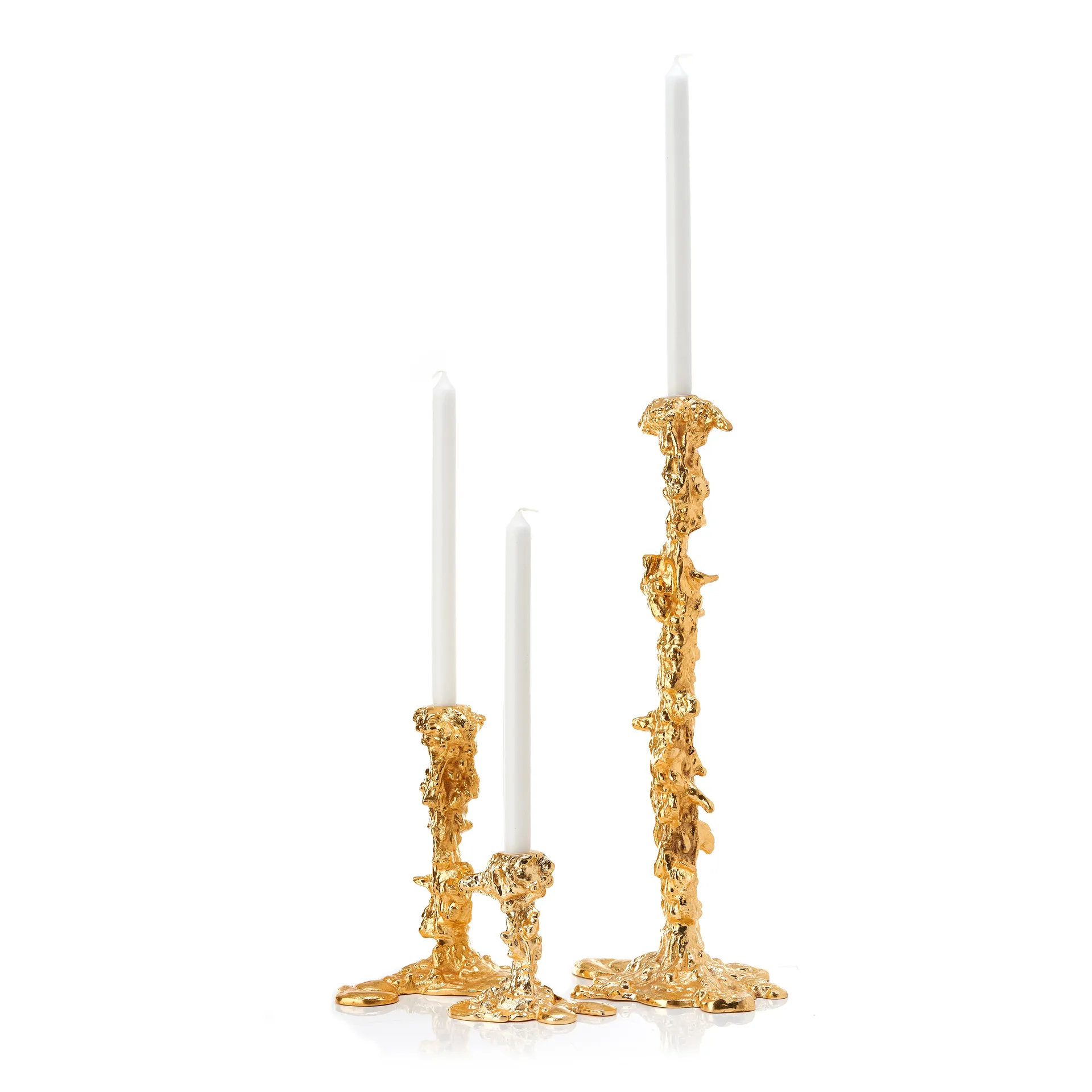 Drip kandelaar XXL 50 cm, Goud POLSPOTTEN