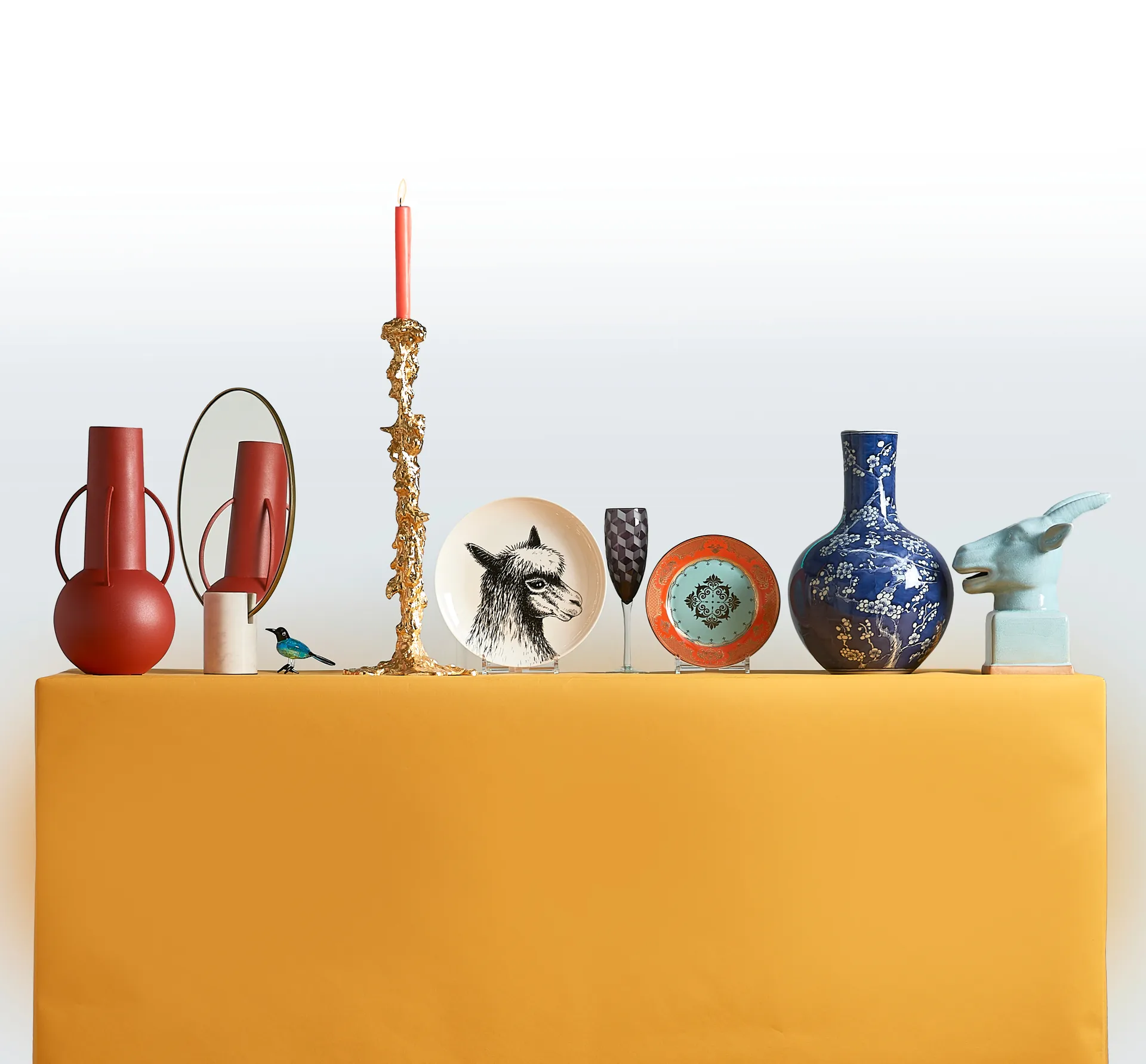Drip kandelaar XXL 50 cm, Goud POLSPOTTEN