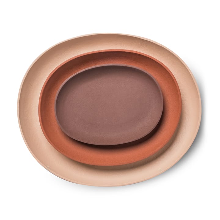 Greek dienblad 3-delig, Cognac POLSPOTTEN