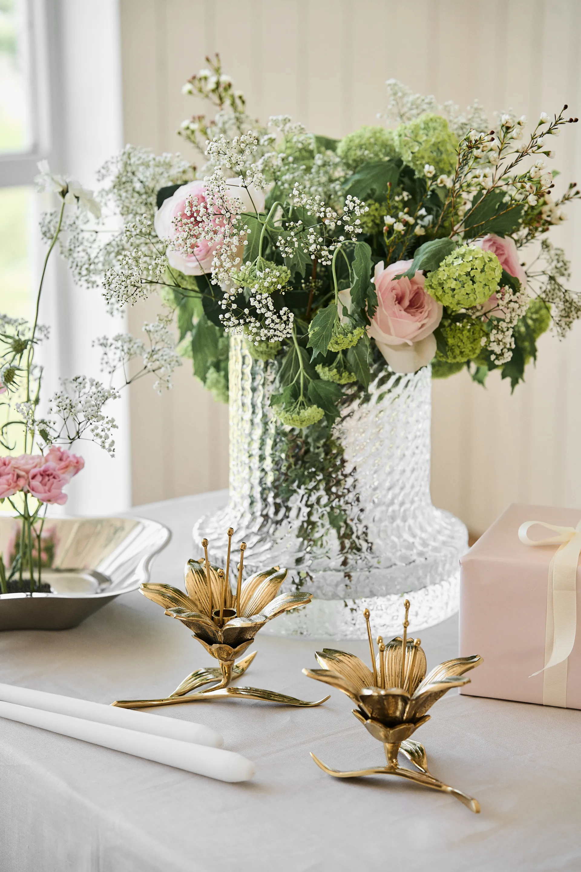 Lilly kandelaar 15 cm, Goud POLSPOTTEN