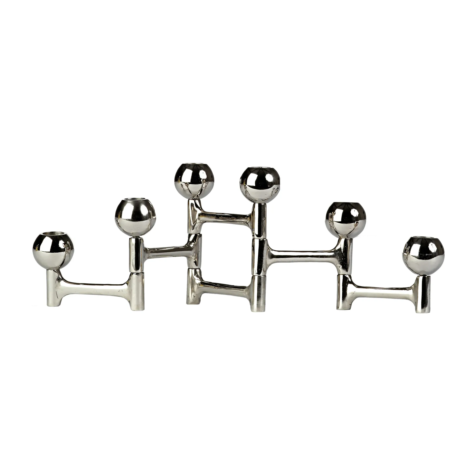 Round Folding kandelaar 48x15 cm, Zilver POLSPOTTEN