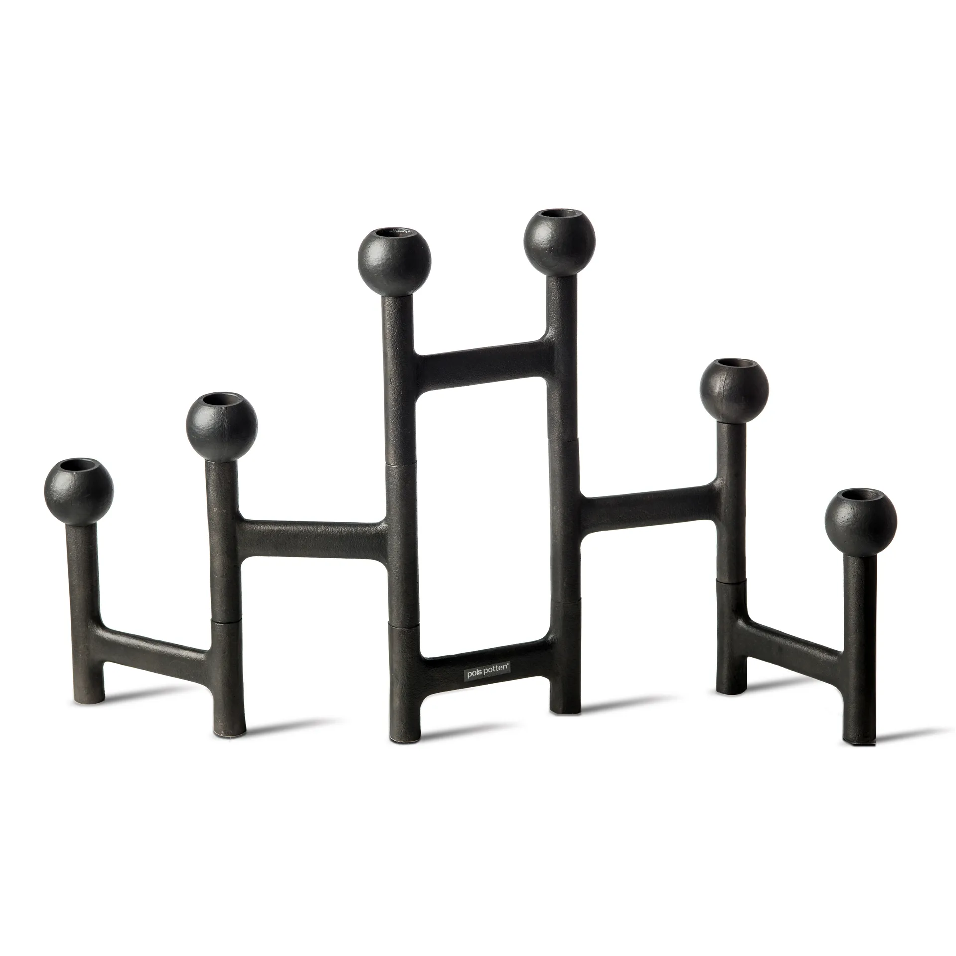 Round Folding kandelaar 56x30 cm, Donkergrijs POLSPOTTEN