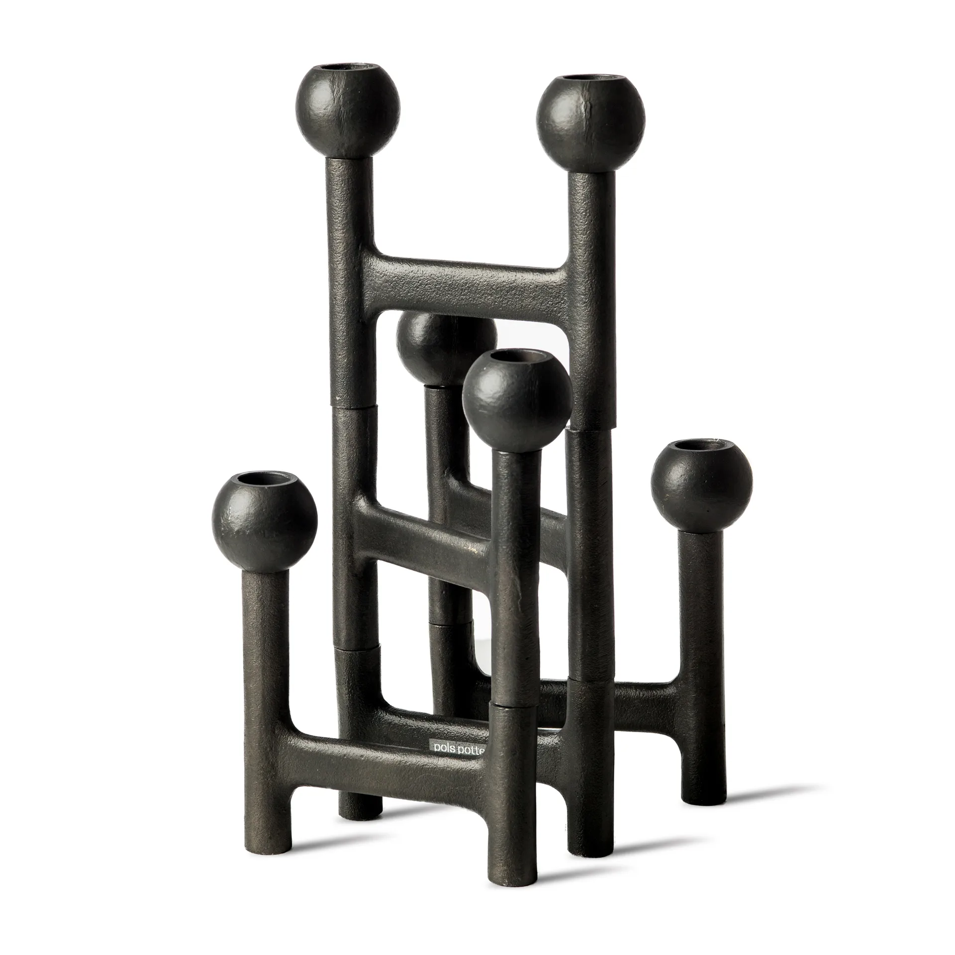 Round Folding kandelaar 56x30 cm, Donkergrijs POLSPOTTEN