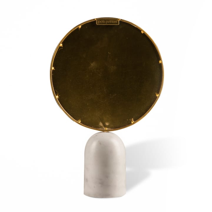 Round Marble tafelspiegel, Wit POLSPOTTEN