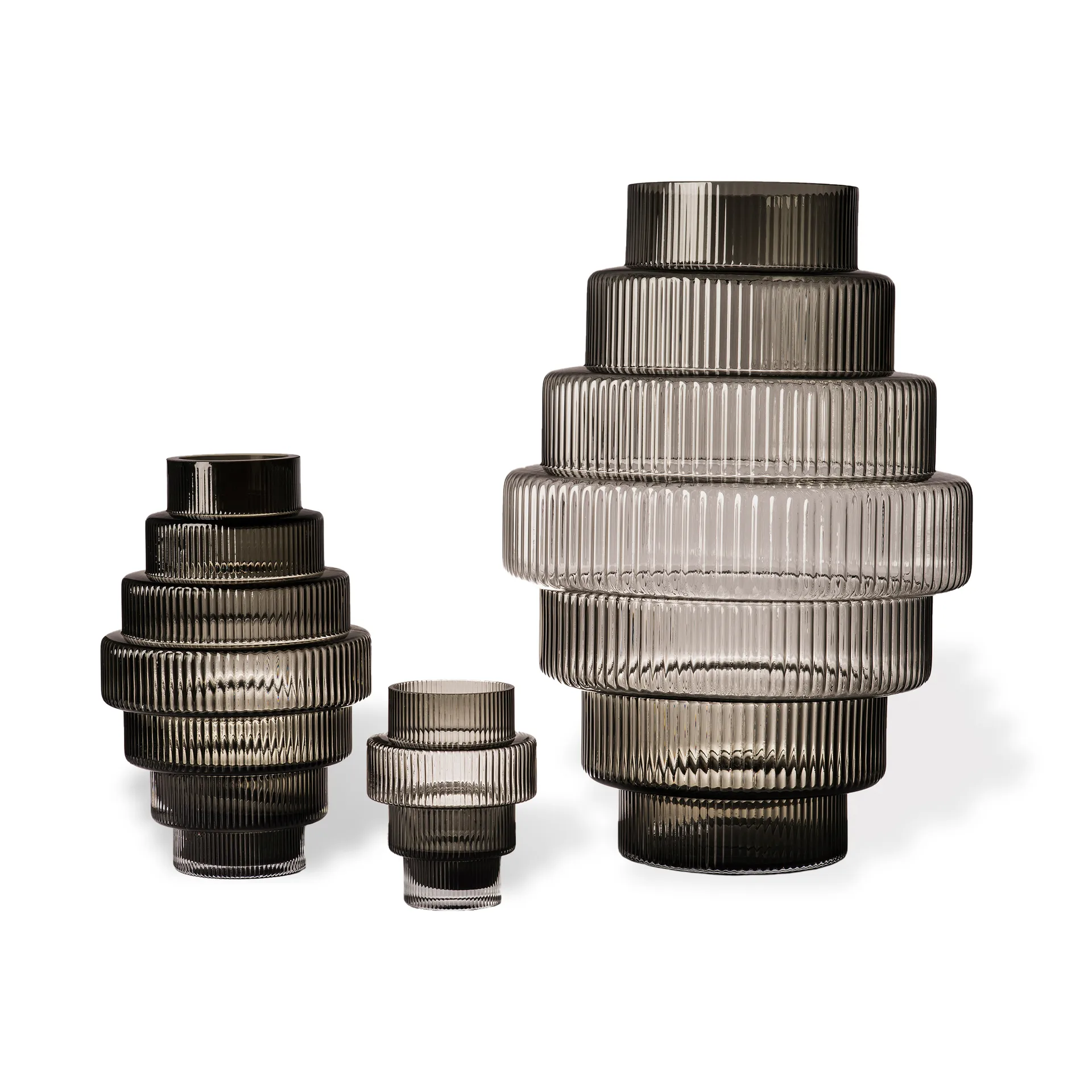 Steps vaas L 50 cm, Dark grey POLSPOTTEN