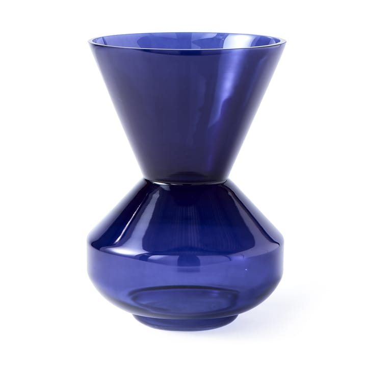 Thick neck vaas 40 cm, Donkerblauw POLSPOTTEN