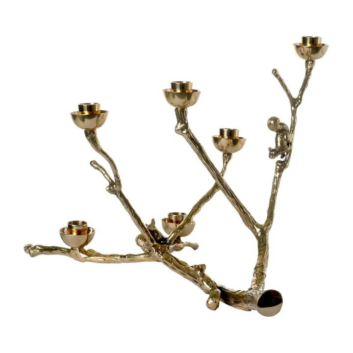 Twiggy ekorre kandelaar 30 cm - Goud - POLSPOTTEN