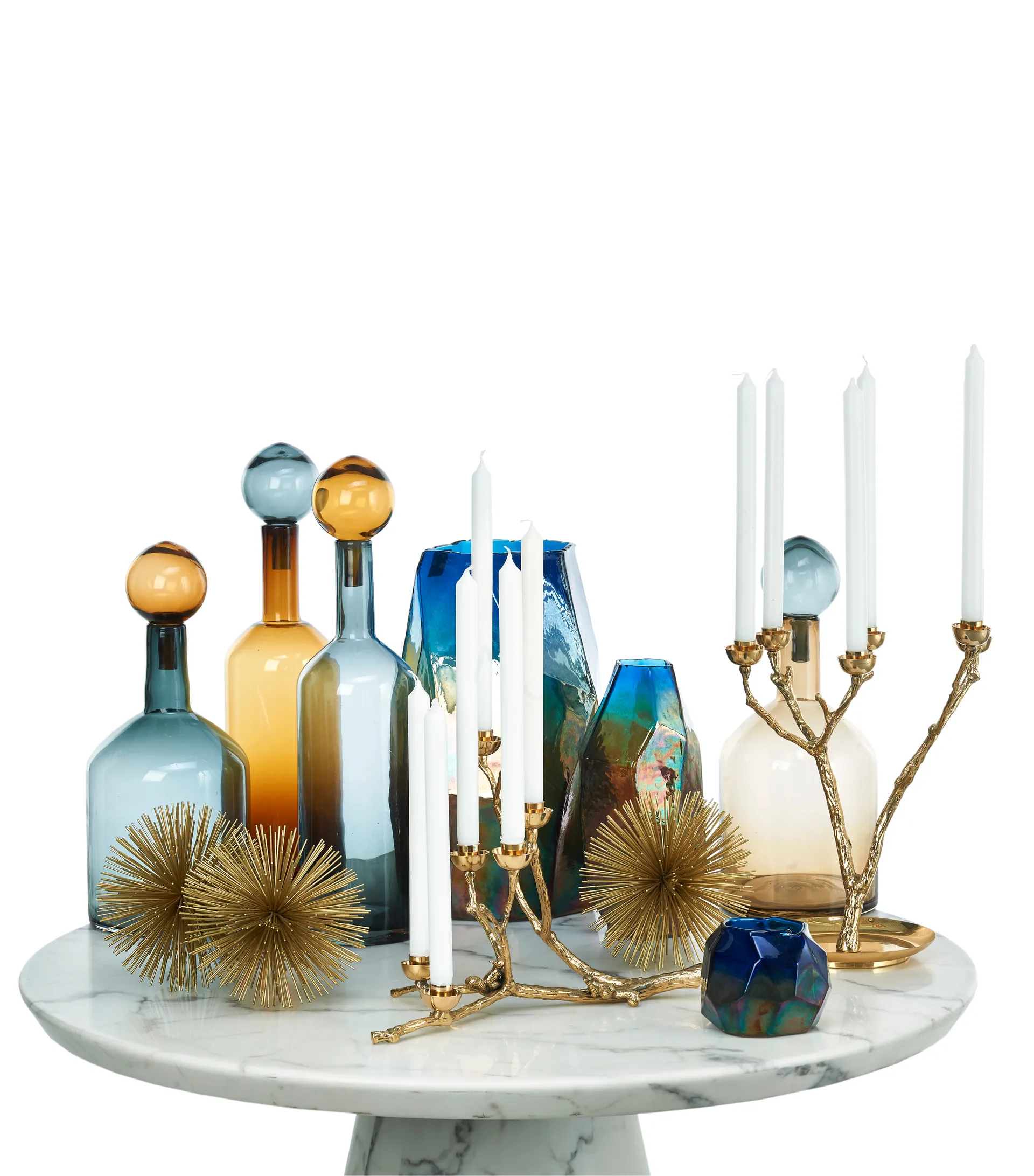 Twiggy ekorre kandelaar 30 cm, Goud POLSPOTTEN