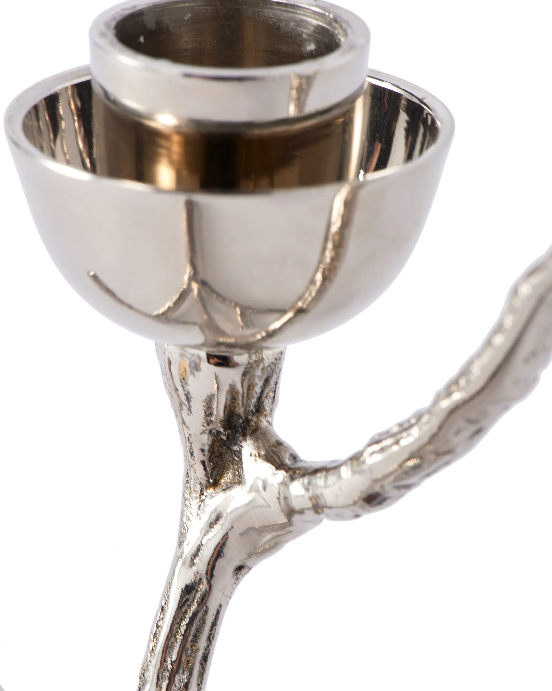 Twiggy kandelaar XS 14 cm, Zilver POLSPOTTEN