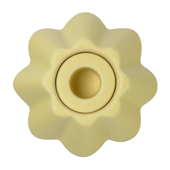 Birgit vaas/waxinelichtjeshouder 14 cm, Pale Yellow PotteryJo