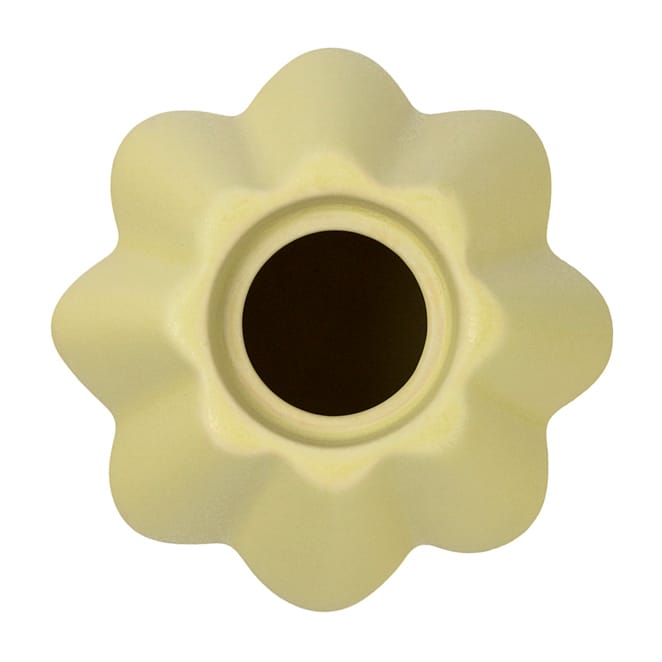 Birgit vaas/waxinelichtjeshouder 14 cm, Pale Yellow PotteryJo