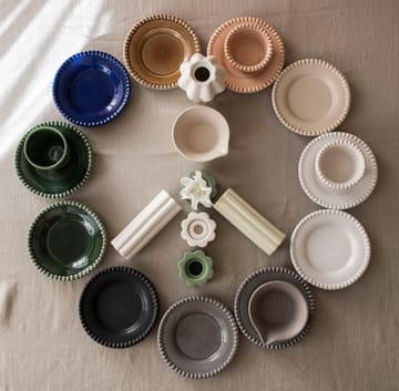 Birgit vaas/waxinelichtjeshouder 14 cm - Shell - PotteryJo