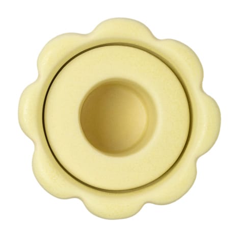 Birgit vaas/waxinelichtjeshouder 17 cm, Pale Yellow PotteryJo
