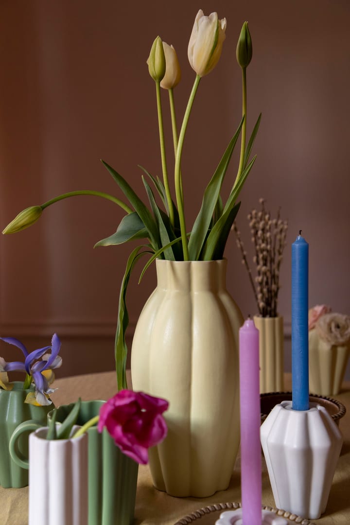 Birgit vaas/waxinelichtjeshouder 17 cm, Shell PotteryJo