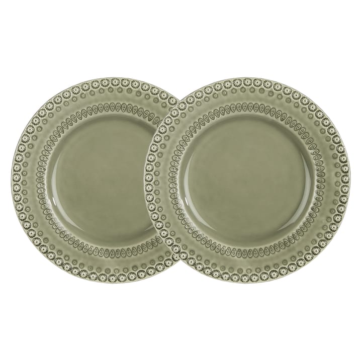 Daisy bord Ø 29 cm 2-pack, Faded army (groen) PotteryJo