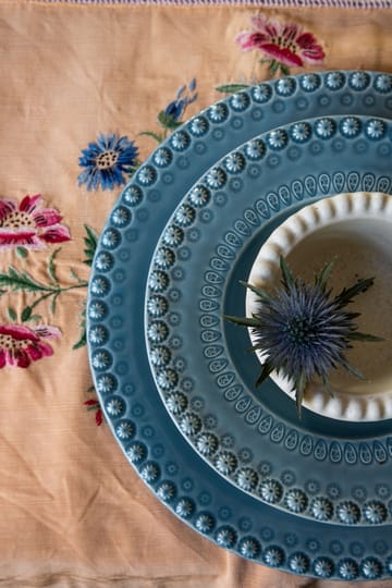 Daisy dessertbordje Ø22 cm 2-pack - Dusty blue - PotteryJo
