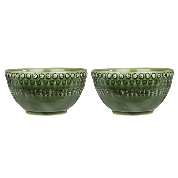Daisy kom 35 cl 2-pack - Forest (donkergroen) - PotteryJo