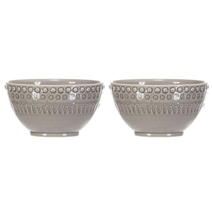 Daisy kom 35 cl 2-pack, Soft grey (grijs) PotteryJo