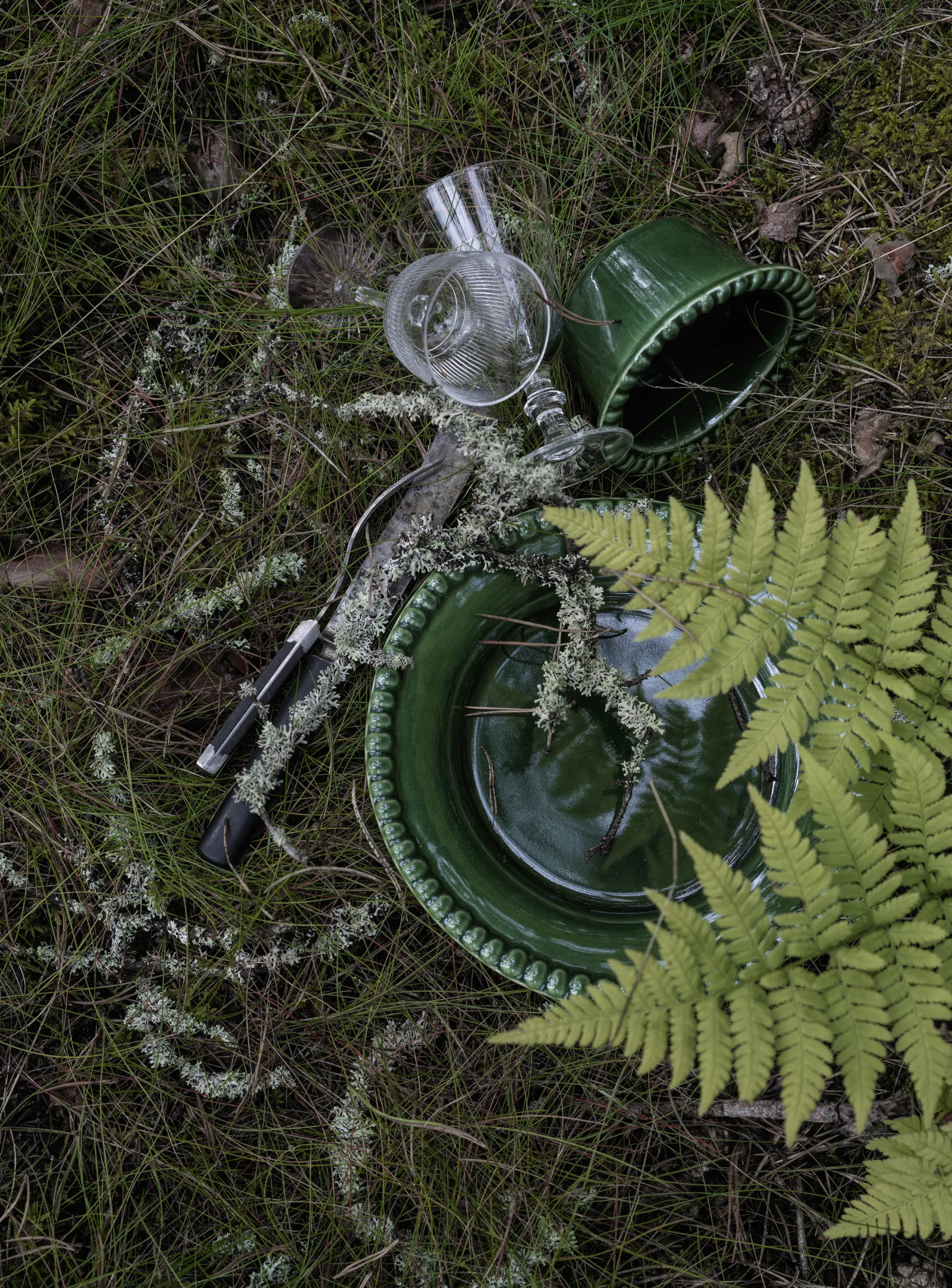 Daria dessertbord Ø22 cm 2-pack, Moss PotteryJo