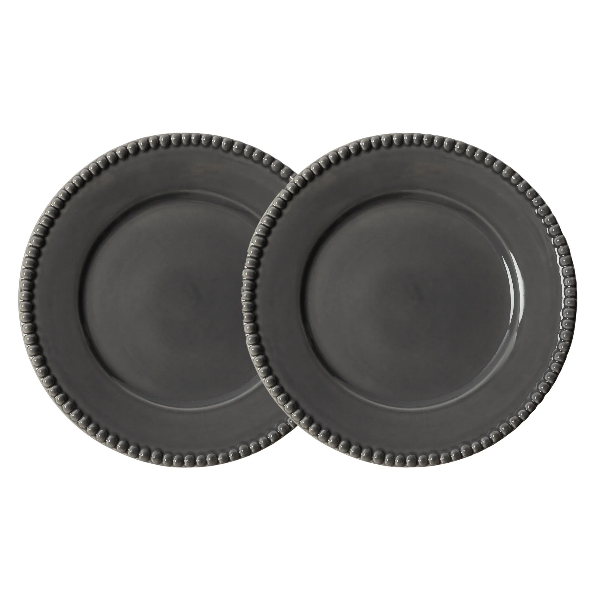 Daria dinerbord Ø28 cm 2-pack, Clean grey PotteryJo