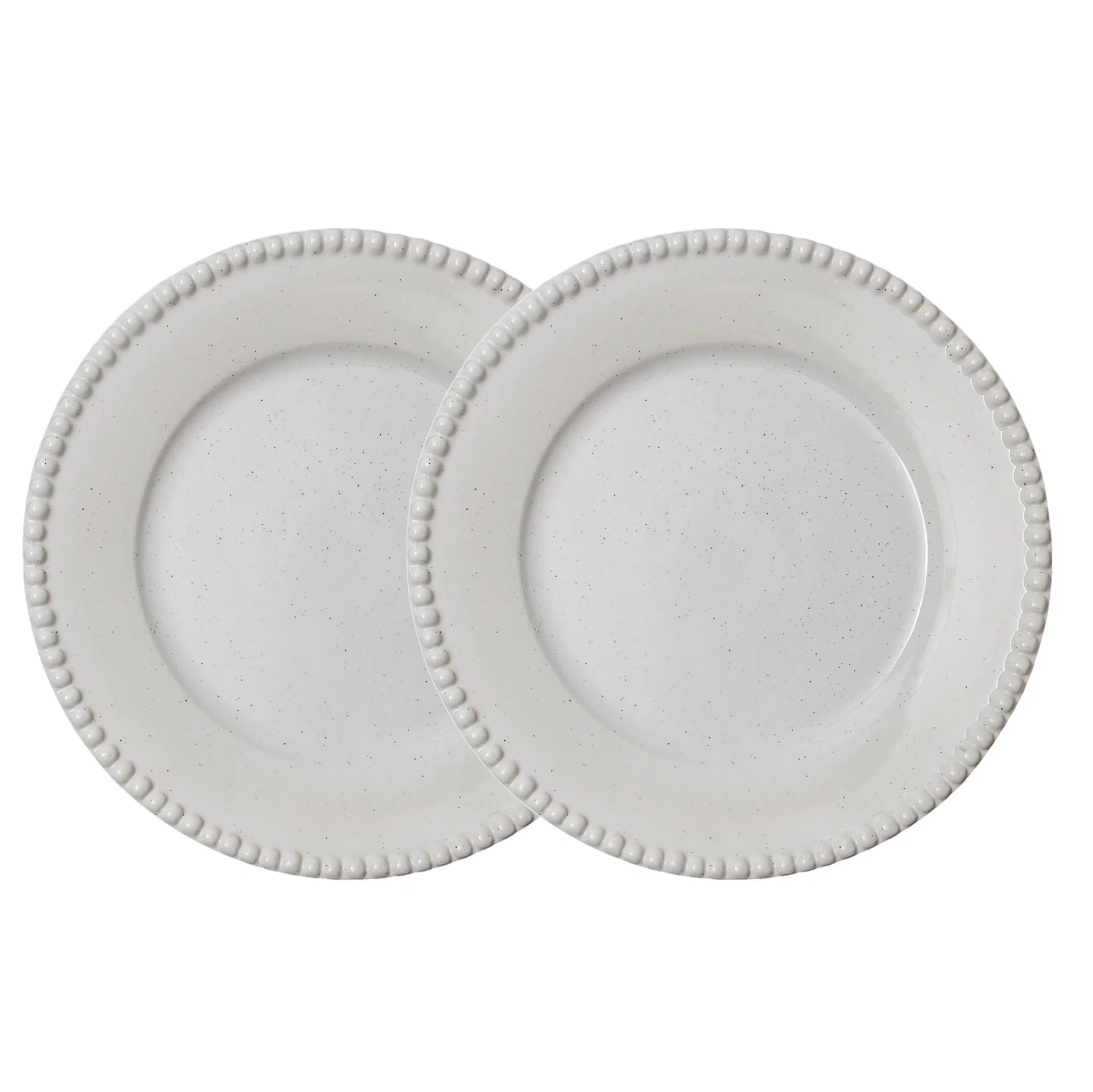 Daria dinerbord Ø28 cm 2-pack, Cotton white shiny PotteryJo