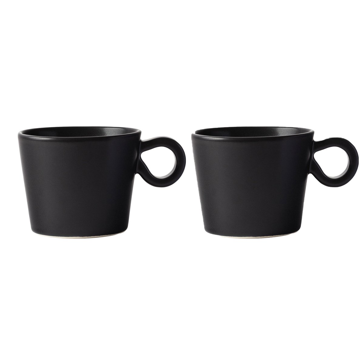 PotteryJo Daria kop met oor 2-pack Ink black
