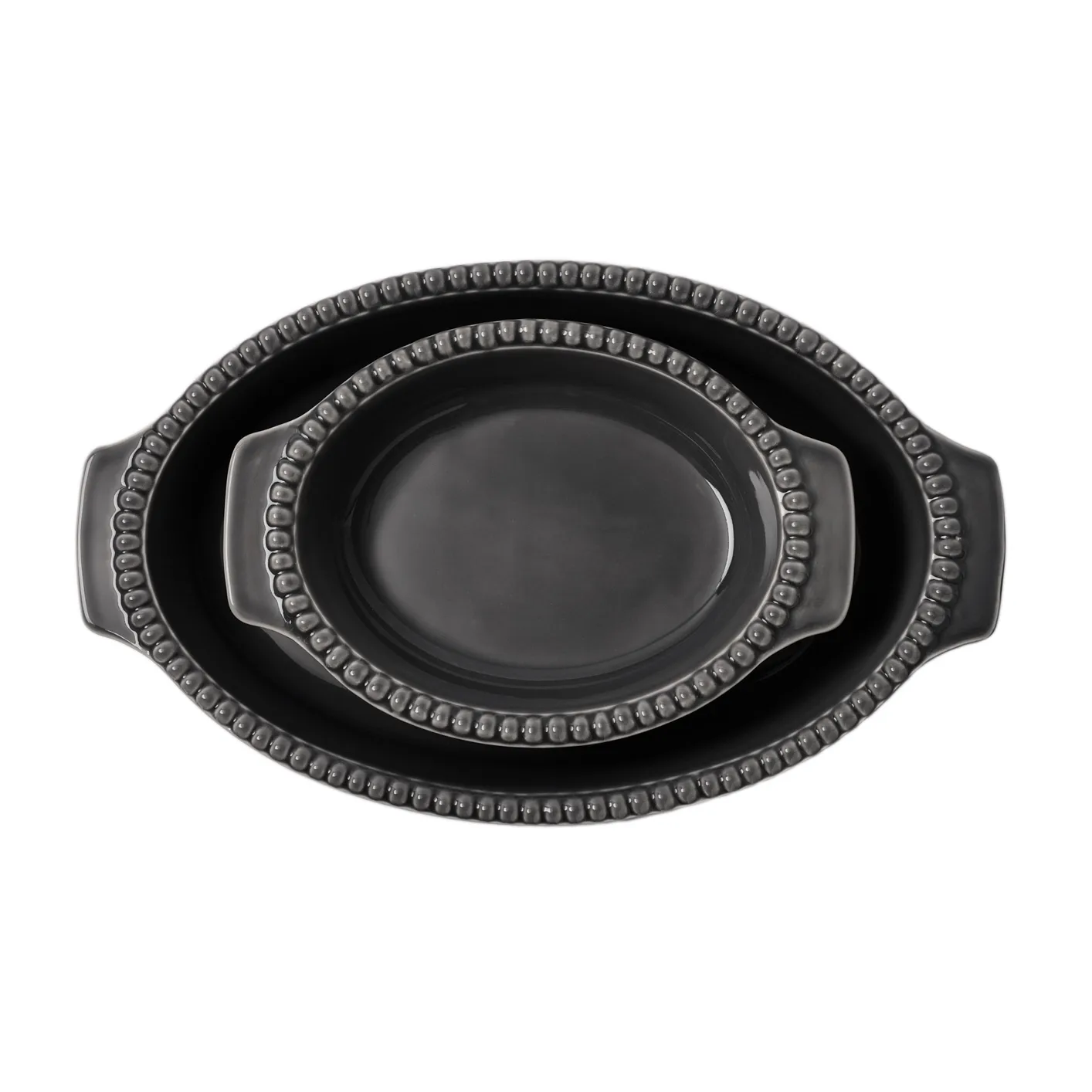 Daria ovenschaal 26 cm, Clean grey PotteryJo