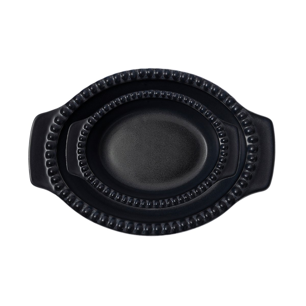 PotteryJo Daria ovenschaal 26 cm Ink black | Scandinavisch Interieur | Ovenschalen | Zwart