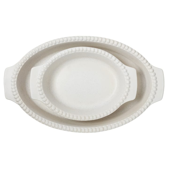 Daria ovenschaal 35 cm, Cotton white PotteryJo