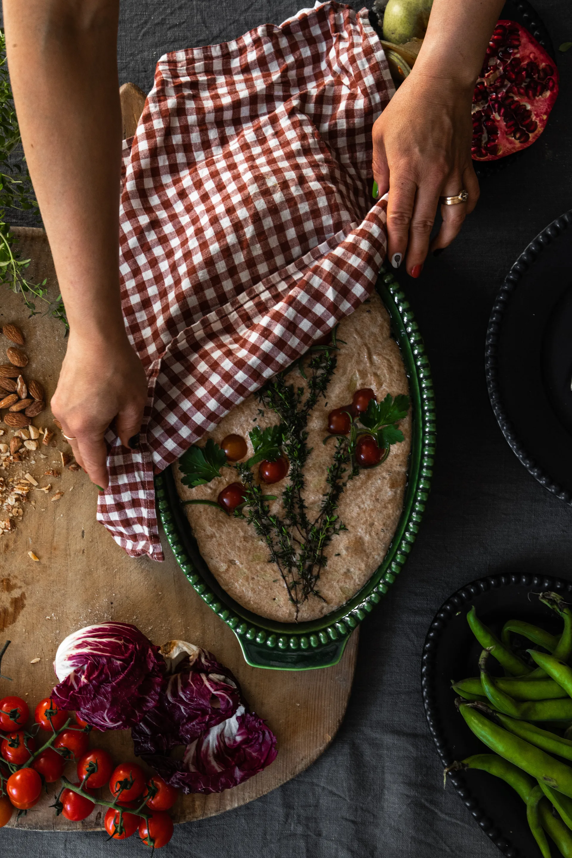 Daria ovenschaal 35 cm, Moss PotteryJo