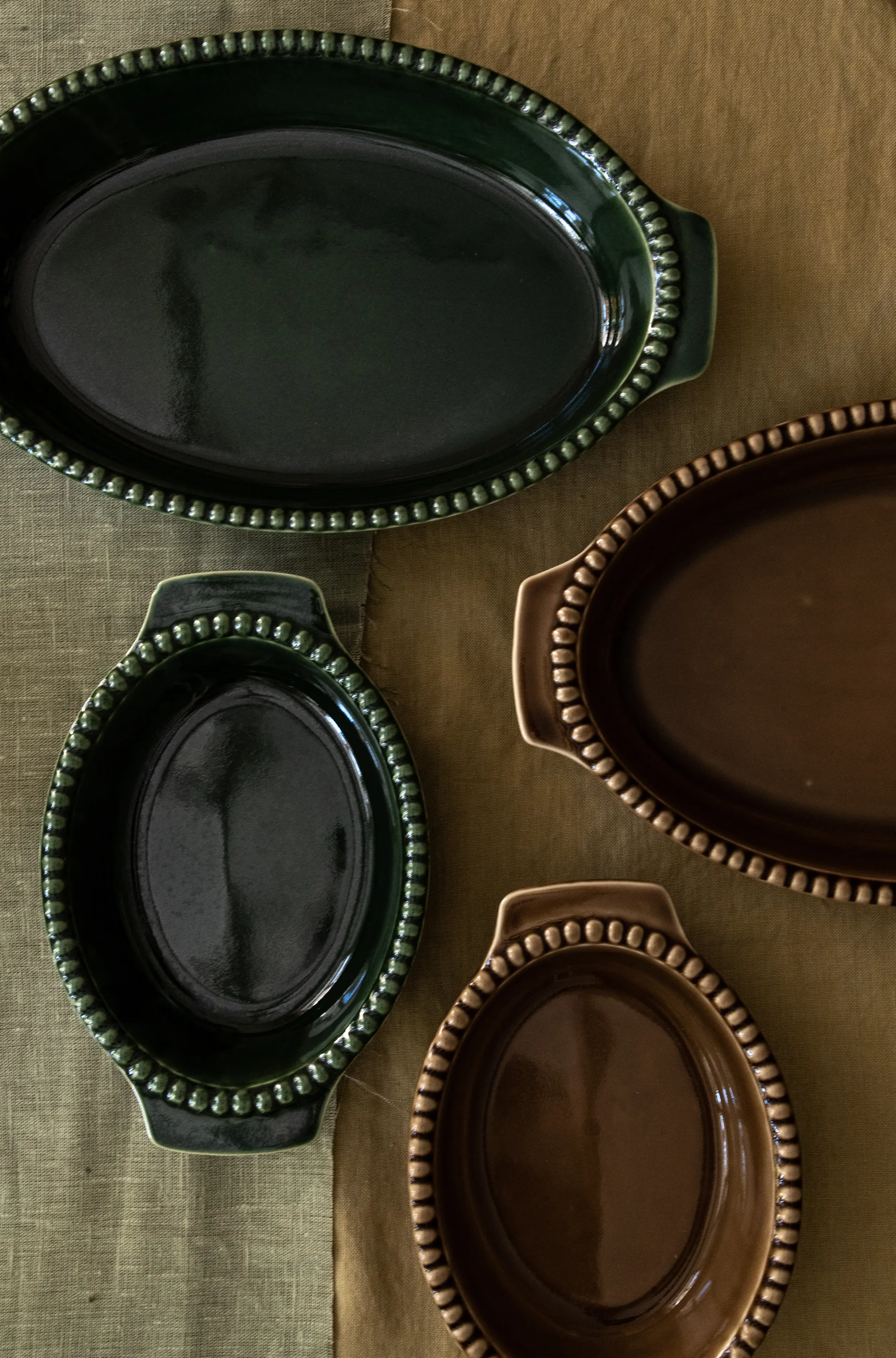 Daria ovenschaal 35 cm, Moss PotteryJo